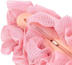 Back Scrubber for Shower, Loofah Long Handle Bath Body Brush, Soft Nylon Mesh - Image 6
