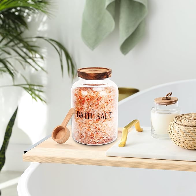 BKYFPQ 74 oz Glass Bath Salts Jar, Bath Salt Container - Image 3