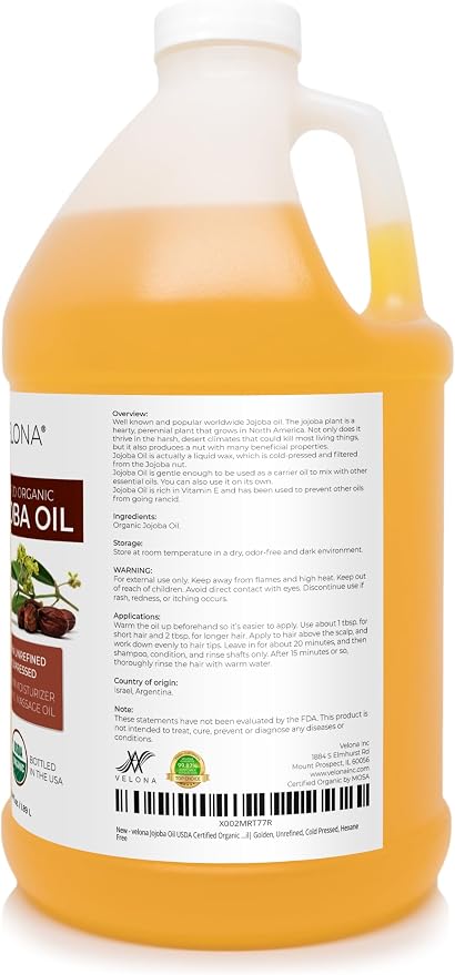velona Jojoba Oil USDA Certified Organic - Image 3