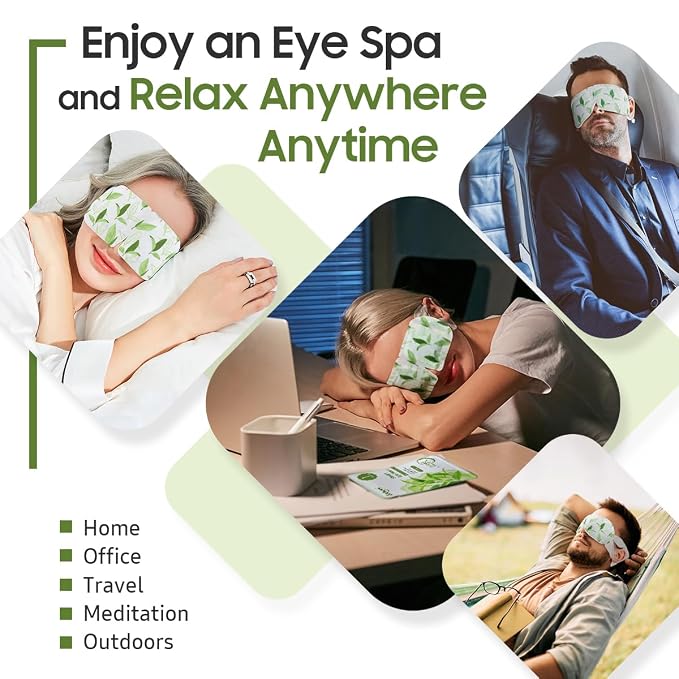 BeHoomi 30Packs Steam Eye Mask, Heated Eye Mask Warm Compress - Image 6