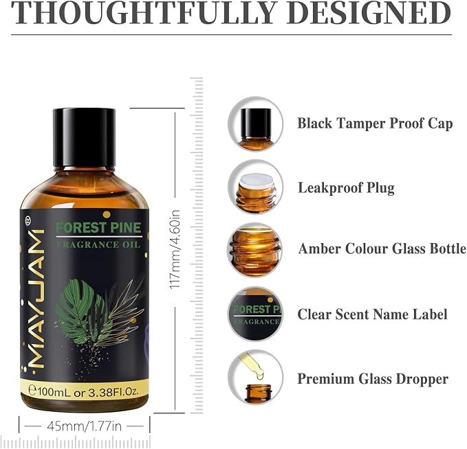 Forest Pine Fragrance Oil Essential Oil, MAYJAM 3.38FL.OZ Forest Pine Oil - Image 8