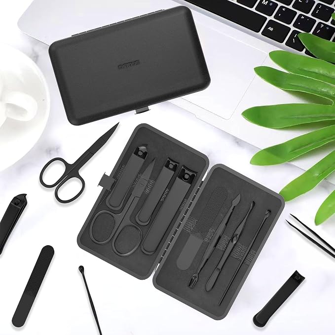 Precision 8 Pieces Men’s Nail Grooming Travel Kit, Stainless Steel Manicure Set - Image 7
