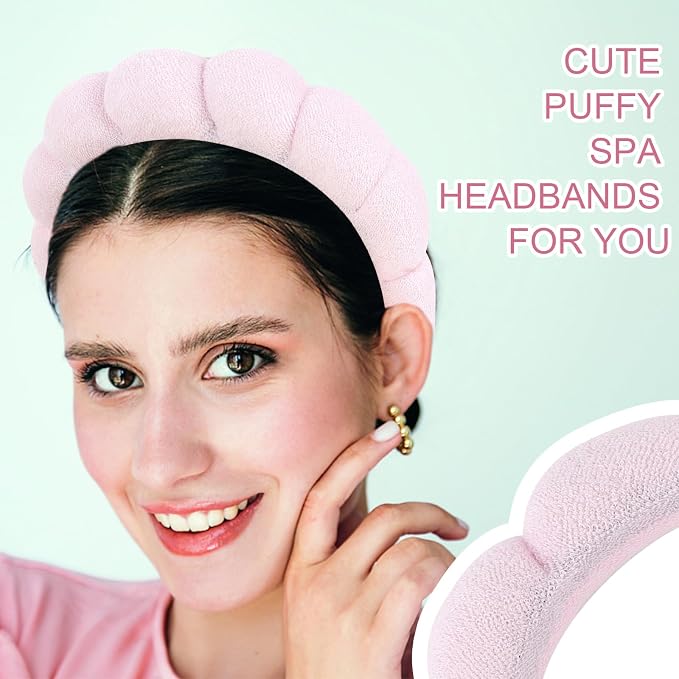 3 Pack Spa Headbands for Washing Face, Skincare & Makeup, Terry Cloth Headbands - Image 5
