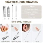 Geosar 12 Sets Manicure Set Bulk Nail Clippers Pedicure Kit Stainless Steel - Image 3