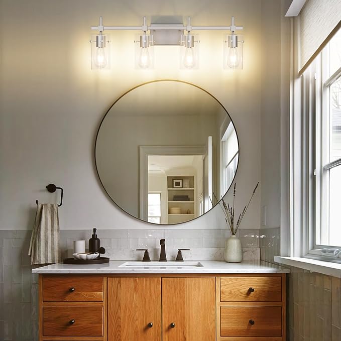 SOLFART 4 Light Bathroom Vanity Lights Bathroom Lights Over Mirror Vintage Bath - Image 3