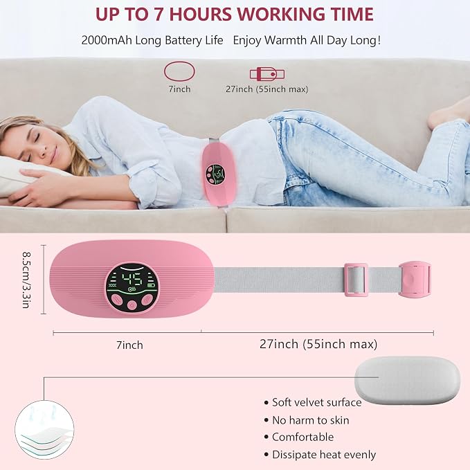 HOTBAG Heating Pad for Period Cramps Portable Cordless 3S Fast Period Heating - Image 7