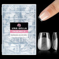 UNA GELLA Extra Short Coffin Nail Tips: XS 216pcs Pre-shape Press on Nails by UNAGELLA