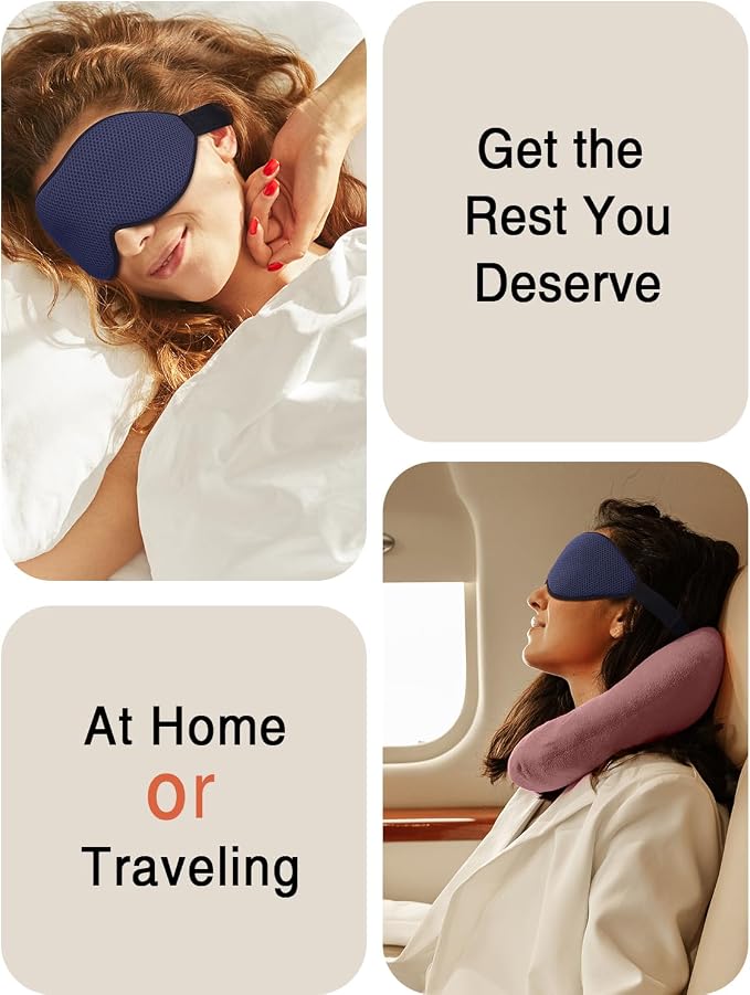 MABAO Sleep Mask for Side Sleeper, Eye Mask for Sleeping Women Men, 3D - Image 7