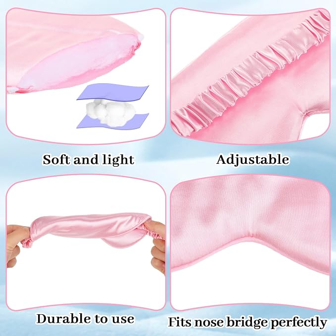 Newcotte 50 Pcs Silk Sleep Eye Mask - Image 5