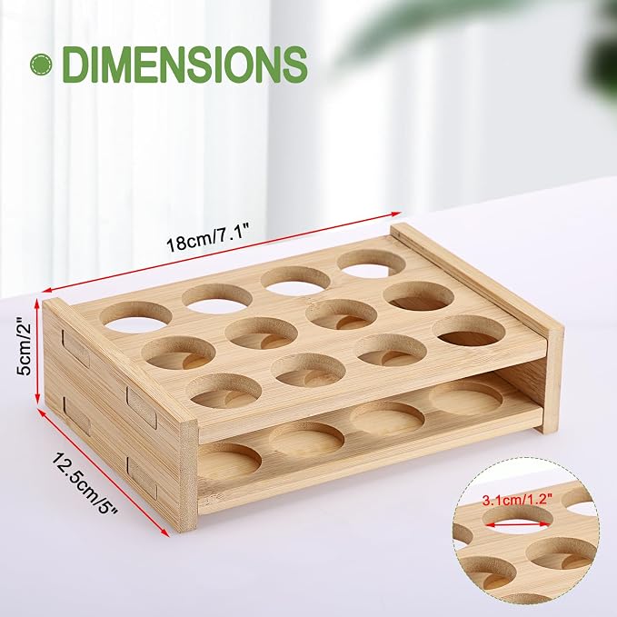 12 Slots Essential Oils Holder Essential Oil Bottle Storage Rack - Image 2
