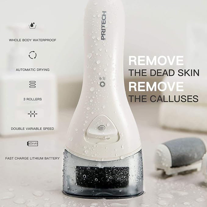 Electric Feet Callus Removers Rechargeable, Portable Electronic Foot File - Image 4