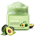 Avocado Body Scrub &Avocado Face & Body ScrubMoisturizing and Exfoliating Body by OKADY