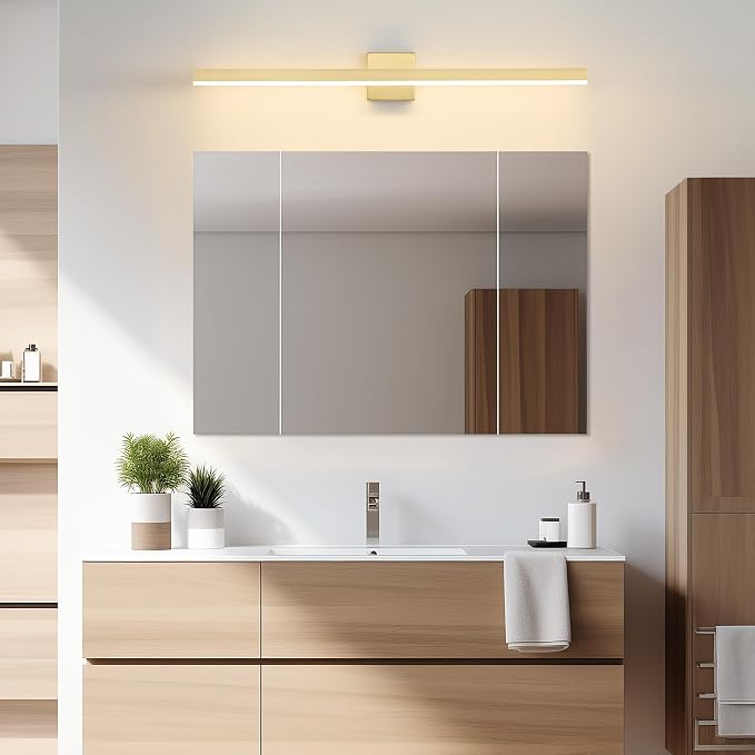 Gold Bathroom Vanity Light 39.4 inch, 30W Dimmable 5CCT LED Modern Bathroom - Image 7