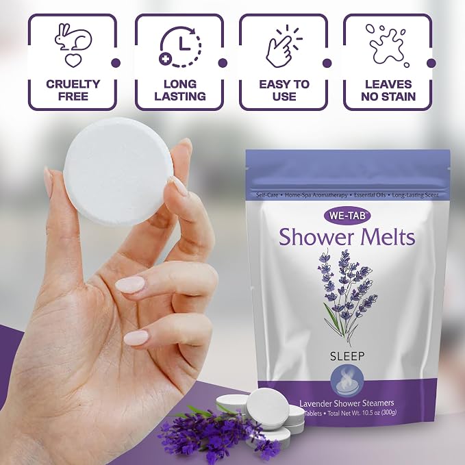 Shower Steamers 10-pk with Essential Oil Aromatherapy to Unwind and Sleep - Image 3