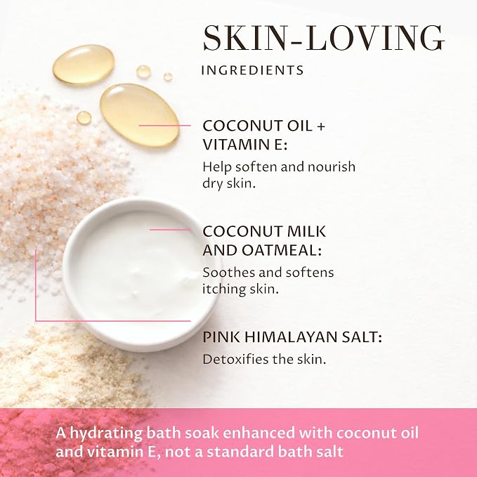 Coco Escape Coconut and Vanilla Aromatherapy Bath Soak, Relaxation Support - Image 4
