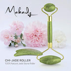 Natural Jade Roller– Gua Sha – Lymphatic Drainage Tool - Image 2