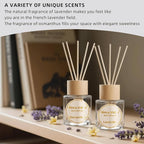 Reed Diffuser Set, Binca Vidou Lavender & Osmanthus Natural Perfume Scent Oil - Image 2