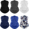 Fuinloth Neck Gaiter, 6 Pack Cooling UV Protection Bandana Face Mask Gator Scarf by fuinloth
