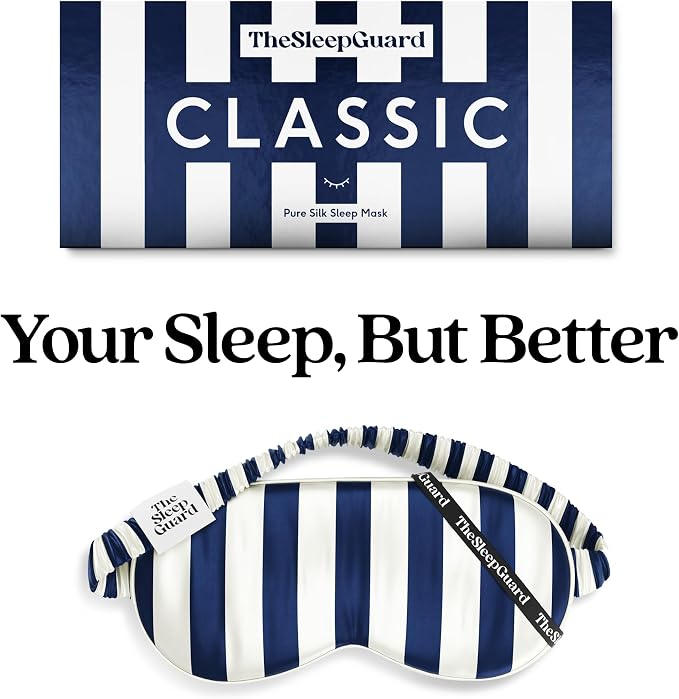 TheSleepGuard Pure Silk Sleep Mask Light Blocking Travel Essentials. Eye Masks - Image 6
