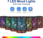 Essential Oil Diffuser- Aromatherapy Diffuser with7 Colors Light and Auto-Off - Image 2