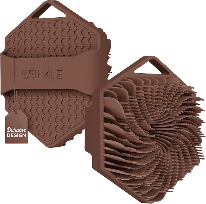 SILKLE Silicone Body Scrubber – Gentle Exfoliating Shower Scrubber by SILKLE
