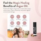 Moroccan Magic Organic Rose Lip Balm 3 Pack | Ultra-Hydrating Argan & Essential - Image 2