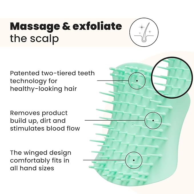 Tangle Teezer Scalp & Shampoo Hairbrush, to Exfoliate, and Cleanse - Image 2