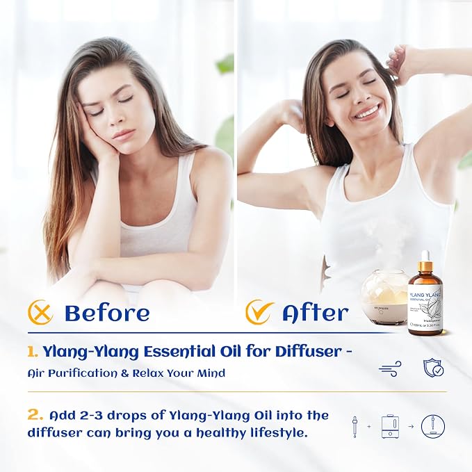 HIQILI Ylang-Ylang Essential Oil, Long-Lasting Scent - Image 2
