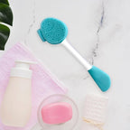 MUIIGOOD Blue Silicone Face Scrubber Face Mask Brush Exfoliating Lip Brush - Image 7