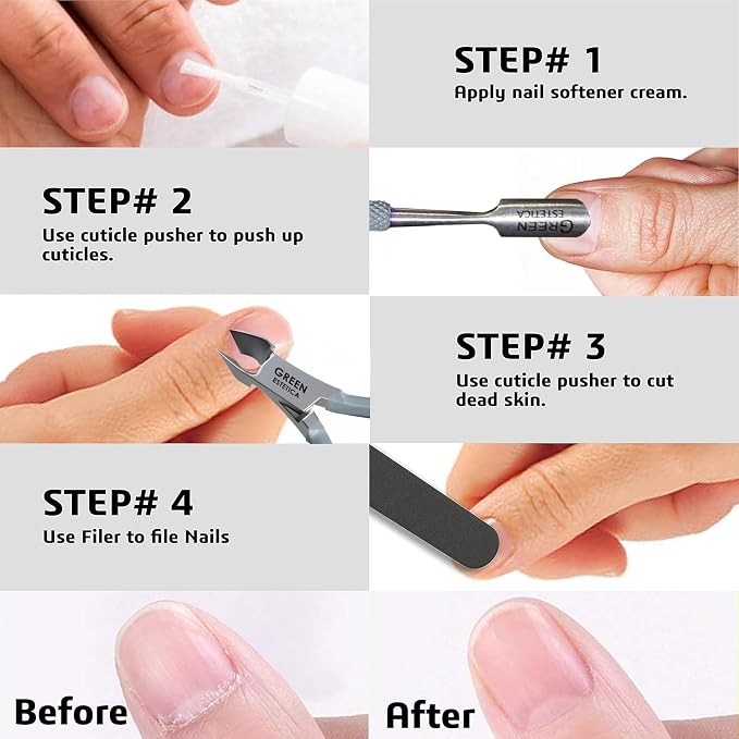Professional Cuticle Trimmer Nail Cuticle Cutter Stainless Steel Cuticle Nippers - Image 9