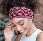 Huachi Wide Headbands for Women Non Slip, Thick Womens Bandana Headbands Boho - Image 2