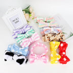 Casoty 12 Pcs Spa Headbands, Skin Care Headband, Soft Coral Fleece Makeup Head - Image 5