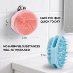 2-Pack Soft Silicone Dual-Sided Body Scrubber & Loofah | Gentle Exfoliating - Image 5