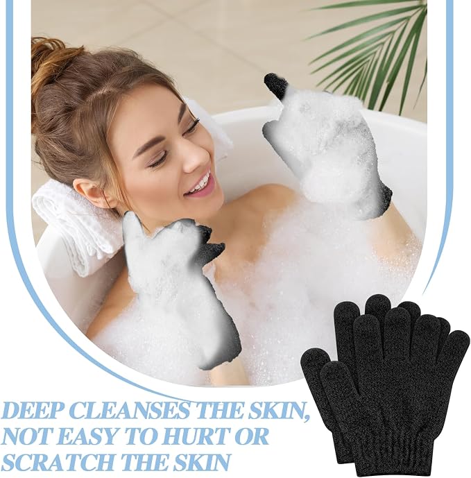 Ramede 30 Pair Exfoliating Glove Double Sided Exfoliating Bath Gloves Pack - Image 6