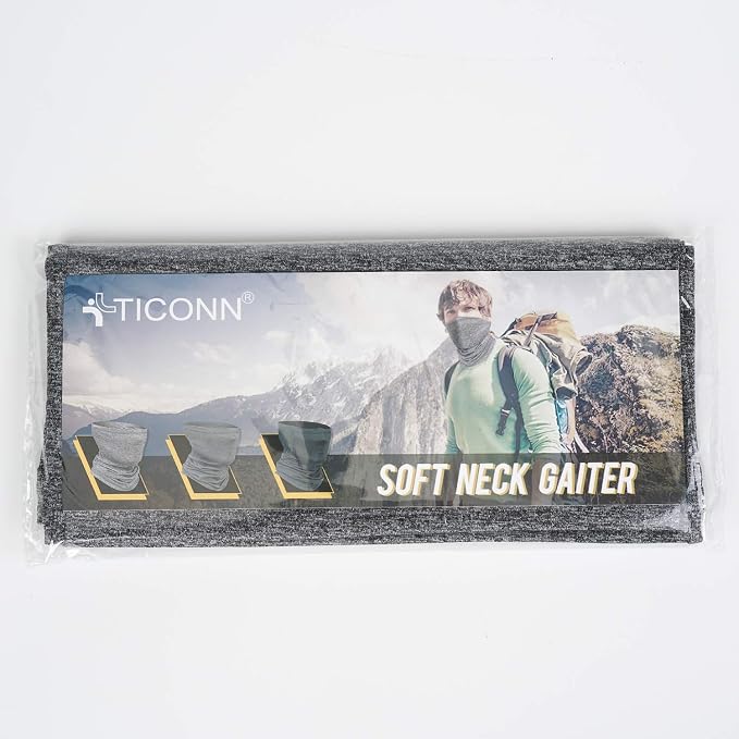 TICONN Neck Gaiter Face Cover Scarf, Neck Warmer Breathable Sun & Wind-proof - Image 8