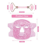 ZNÖCUETÖD Ice Face Facial Jade Roller and Ice Face Mask Cold Cooling Gel Mask - Image 8