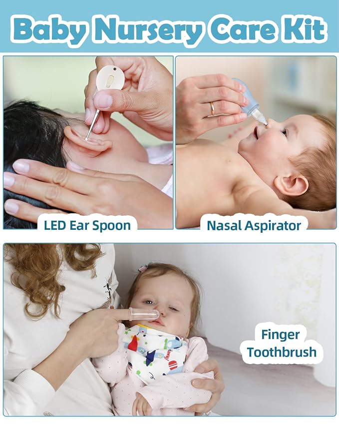 Baby Grooming and Health Kit, Lictin 15 in 1 Safety Care Set, Newborn Nursery - Image 6