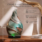Porseme 280ml Essential Oil Diffuser Glass Color Changing Aroma Air Diffusers - Image 3