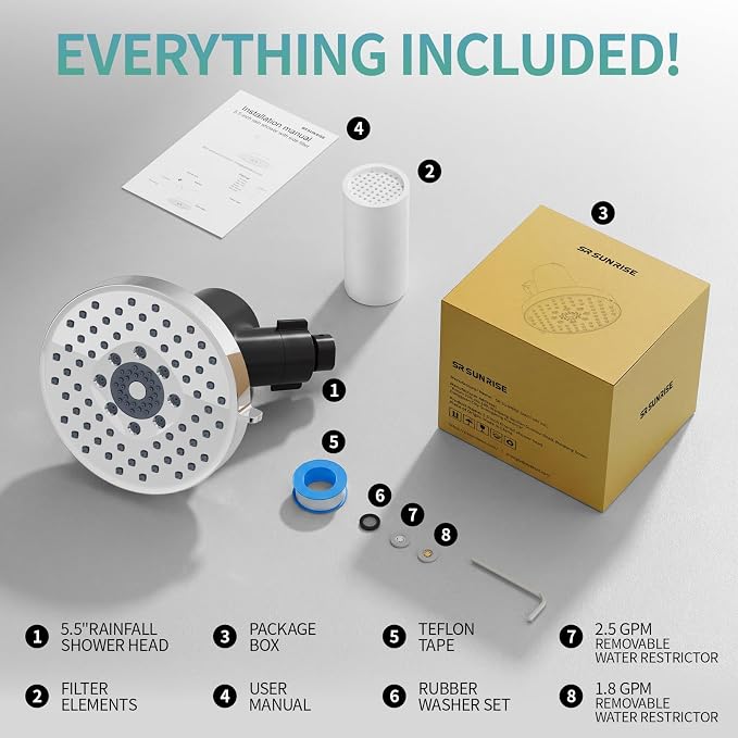SR SUN RISE Filtered Shower Head - Image 9