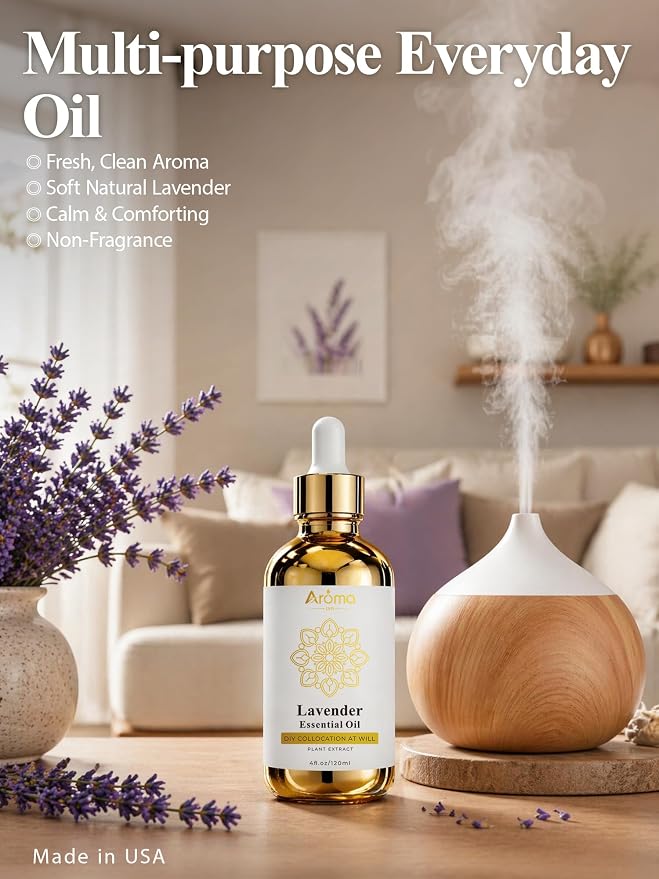 100% Pure Lavender Essential Oil 4 fl oz - Image 2