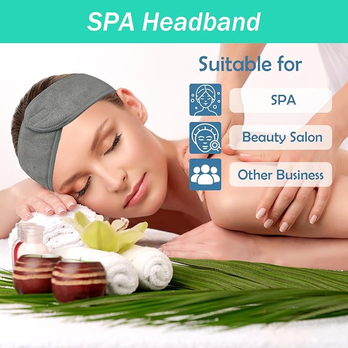 3 Pack Facial Spa Headband for Women - Image 7