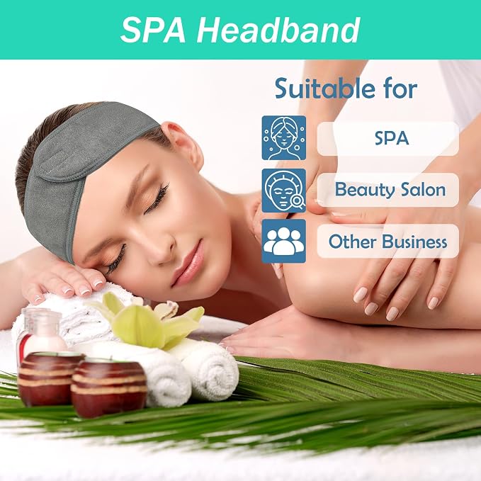 3 Pack Facial Spa Headband for Women - Image 7