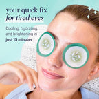 SpaLife Cooling Cucumber Eye Pads | Mothers Day Gifts & Korean Dark Circles & - Image 3