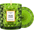 Chloefu LAN Balsam & Cedar Scented Candle Christmas Candles Gift, Christmas by ChloefuLANScentedCandles