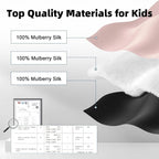 Silk Sleep Eye Mask for Kids, 100% Real Natural Pure Silk Sleeping Masks - Image 2