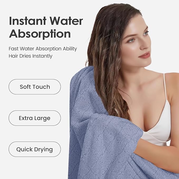 JML Microfiber Bath Towels, Ultra Soft, Super Absorbent, Fast Drying, No Fading - Image 6