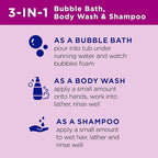 Dr Teal's Kids 3-in-1 Elderberry Bath: Bubble Bath, Body Wash & Shampoo - Image 7