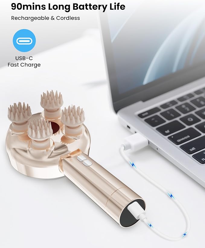COMFIER Handheld Scalp Massager Hair Growth, Cordless Hair Head Massager - Image 8