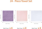 Amazon Basics Highly Absorbent, Fast Drying 100% Cotton Washcloths - Image 4