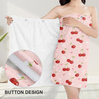 Absorbent Bath Towel Wrap Set for Women, Microfiber Shower Robe Body Towel - Image 5
